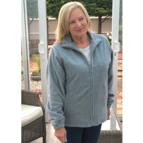 Pure and Natural Grey Fully Lined Fleece Jacket